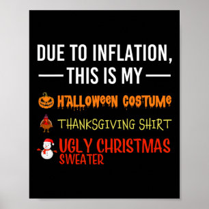 Affiche En raison de l'inflation, c'est mon Halloween de T