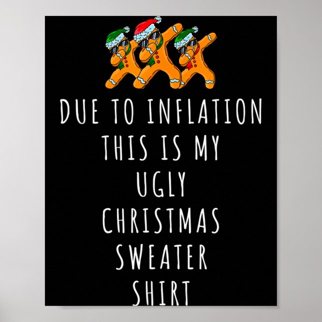 Affiche En raison de l'inflation, voici des pulls de Noël  (Devant)