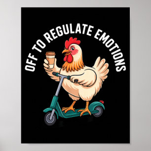 Affiche En réguler les émotions - Santé mentale du poulet