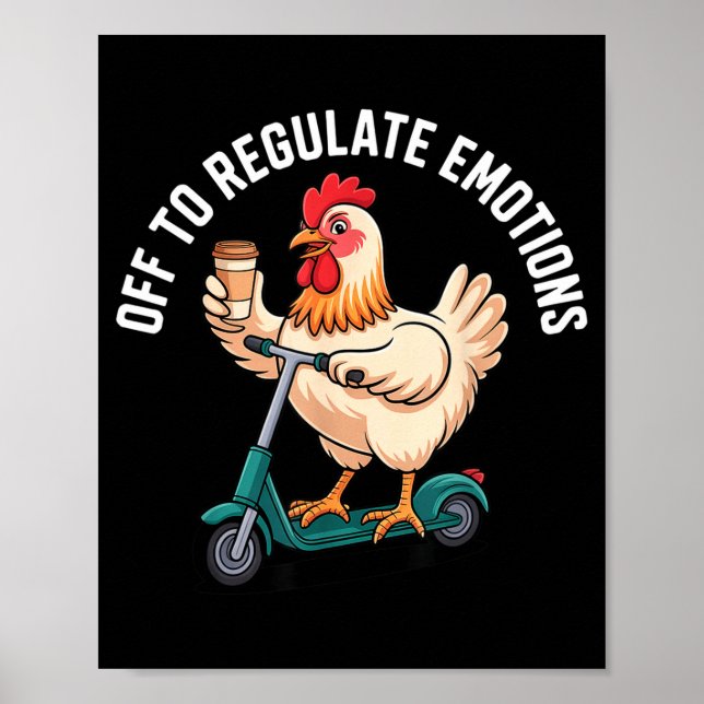 Affiche En réguler les émotions - Santé mentale du poulet (Devant)