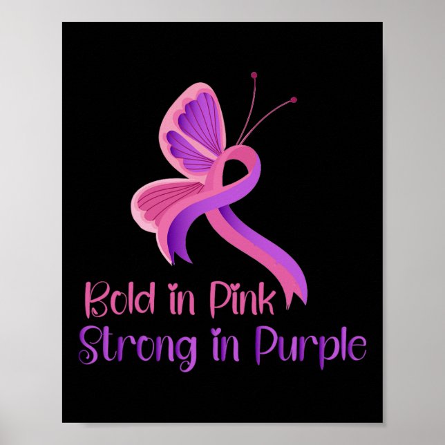 Affiche En rose Forte Violences Violentes Cancer du Sein C (Devant)