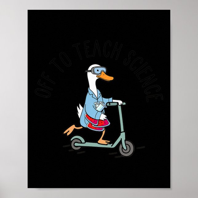 Affiche En route pour enseigner au professeur de sciences  (Devant)