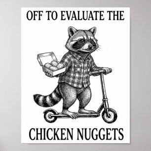 Affiche En route pour évaluer les nuggets de poulet Dad Ta