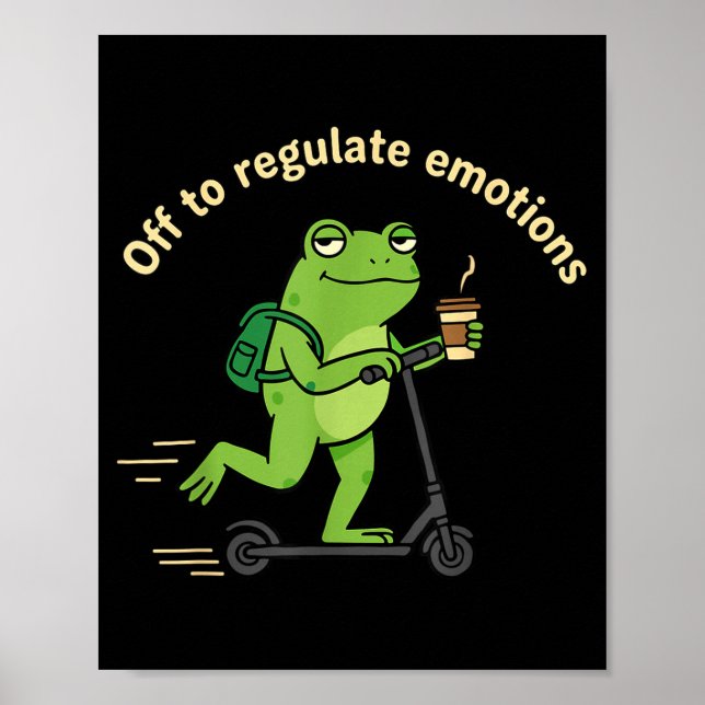 Affiche En route pour réguler les émotions santé mentale d (Devant)