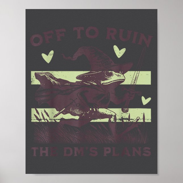 Affiche En route pour ruiner les plans du MdJ Funny Frog W (Devant)