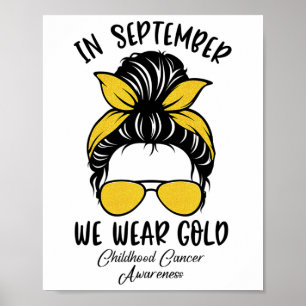 Affiche En Septembre Nous Portons de l'Or Sensibilisation