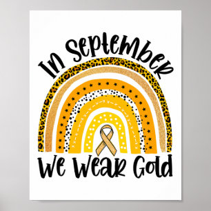 Affiche En septembre nous portons le cancer de l'enfance a