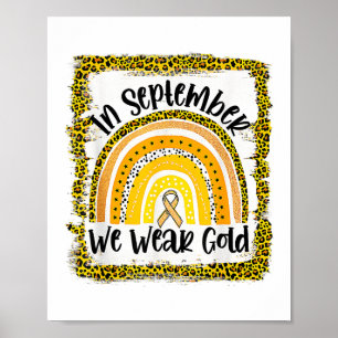 Affiche En septembre, nous portons le ruban arc-en-ciel d'