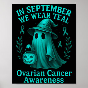 Affiche En Septembre, Nous Portons Turquoise Sensibilisati