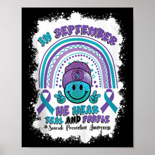 Affiche En septembre, nous portons un haut de tank violet