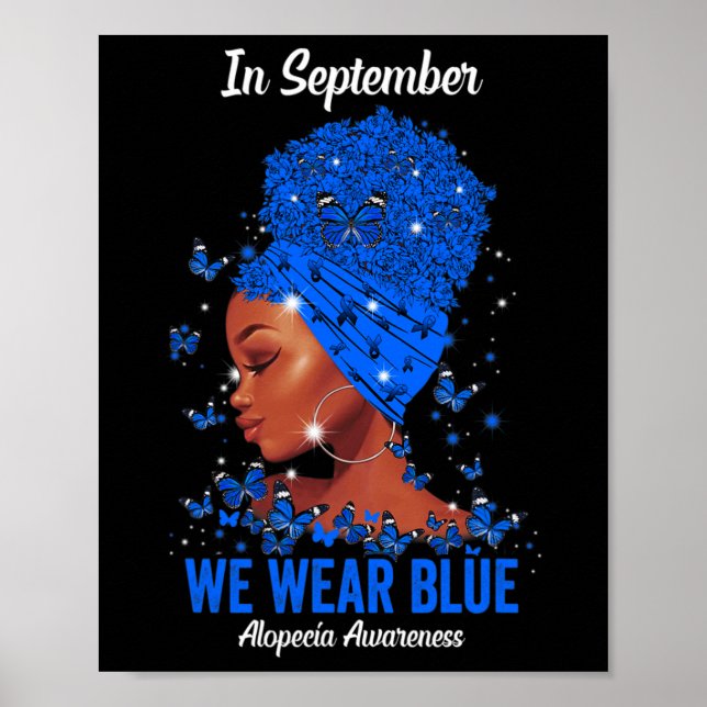 Affiche En septembre We Wear Blue For Alopecia Awareness B (Devant)