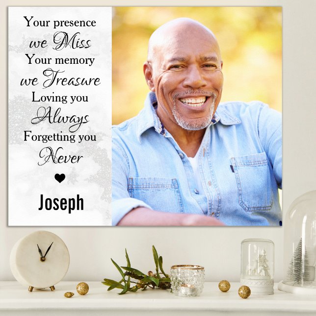 Affiche En souvenir de l'amour Photo commémorative (Créateur téléchargé)