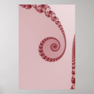 Affiche en spirale simple prune