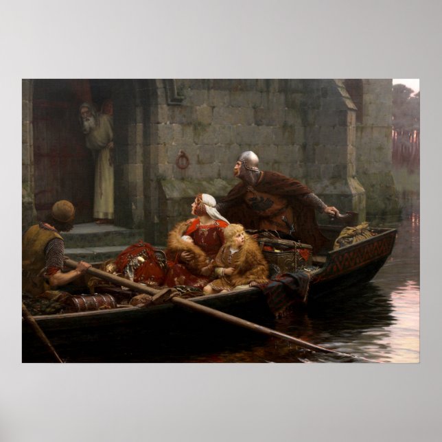 Affiche En temps de danger, c. 1897 par Edmund Leighton (Devant)