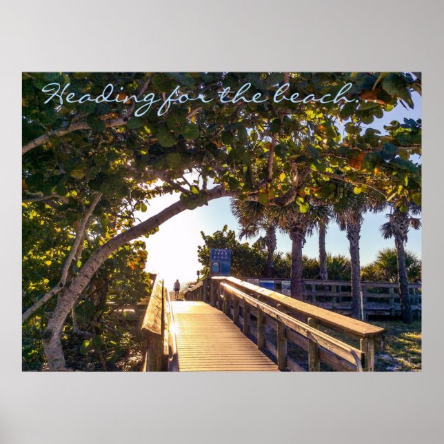 Affiche En-tête pour la plage Imprimer (Devant)