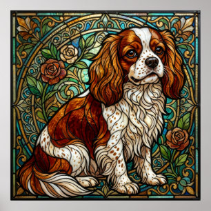 Affiche en verre teinté Cavalier King Charles Span