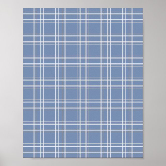 Affiche En vichy bleu (Devant)