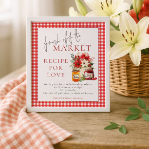 Affiche en vichy frais hors marché Recette Fête des mariée