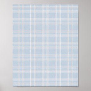 Affiche En vichy Pastel Blue