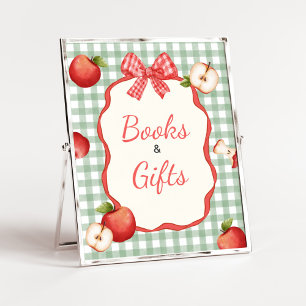 Affiche en vichy Pomme de nos yeux Baby Books and Gifts Si