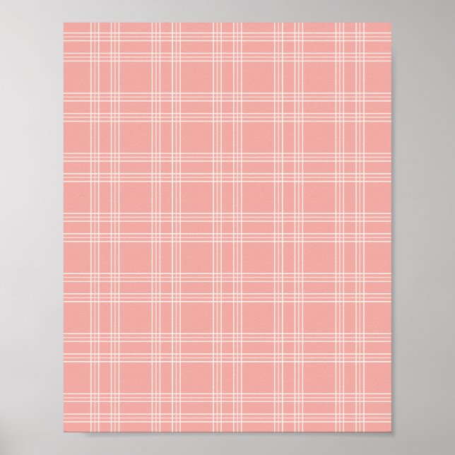 Affiche En vichy rose corail (Devant)