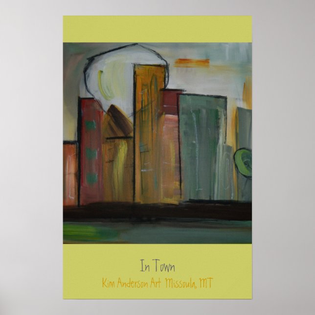 Affiche En ville par Kim Anderson Art (Devant)