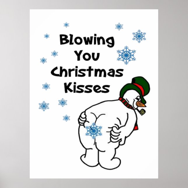 Affiche En vous envoyant des baisers de Noël  (Devant)