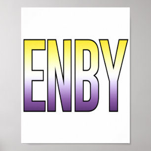 Affiche ENBY - Non binaire