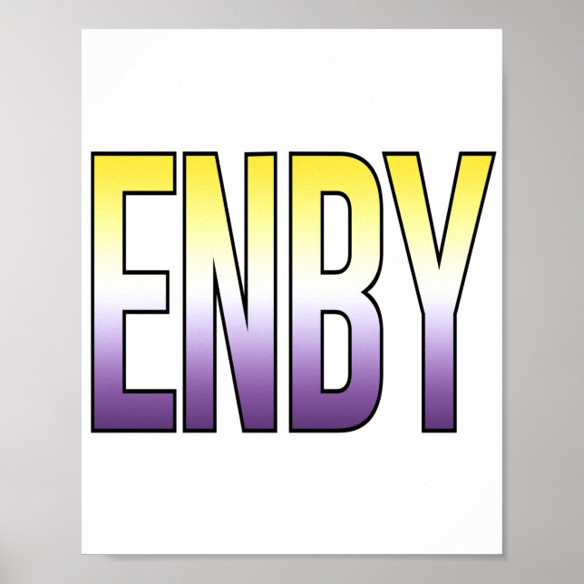 Affiche ENBY - Non binaire (Devant)
