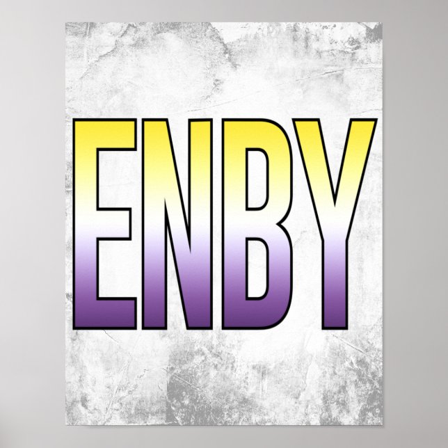 Affiche ENBY - Non binaire (Devant)