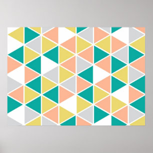 Affiche encadrée de triangle