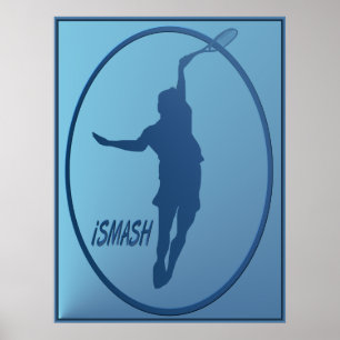 affiche encadrée par tennis d'iSMASH