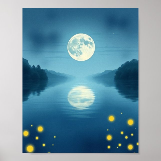 Affiche Enchanted Nocturne: A Hyper-Realistic Vision (Devant)