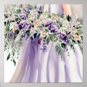 Affiche Enchanter Lilac, Bouquet en cascade nuptiale 1,