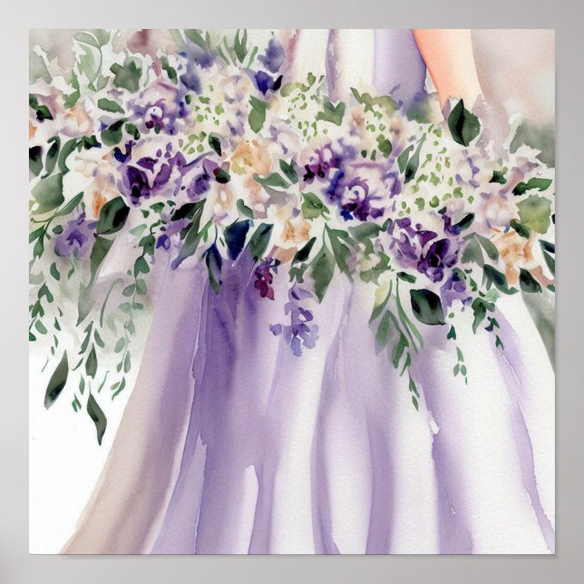 Affiche Enchanter Lilac, Bouquet en cascade nuptiale 1, (Devant)