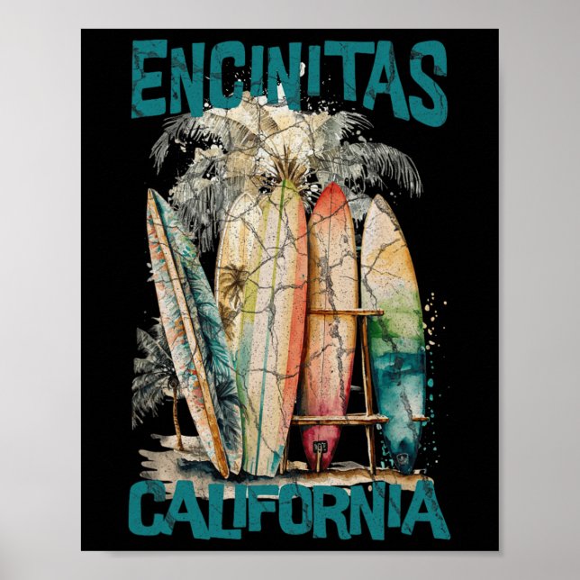 Affiche Encinitas Californie _1  (Devant)