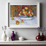 Affiche Encore la vie avec les pêches, Renoir<br><div class="desc">Still Life with Peaches par August Renoir. Les commentateurs de l'exposition impressionniste de 1882 ont été éblouis par cette vie morte très attrayante d'un certain bol de fruits de pêches, dont l'exécution veloutée verge sur un trompe l'oeil. Customisez-le avec vos propres détails. L'arrière - plan peut être modifié ou supprimé...</div>
