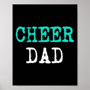 Affiche Encourage Papa Cheerleader Papa de Cheerleading Fi