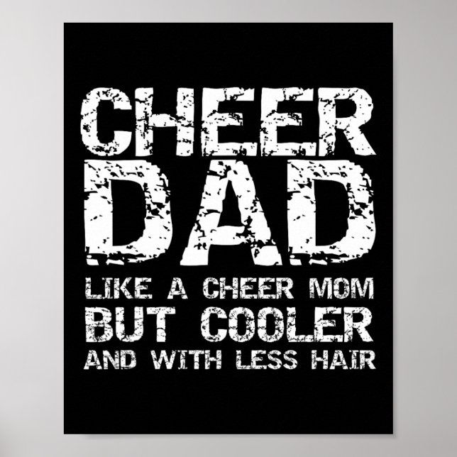 Affiche Encourage Papa Comme Une Cheer Maman Mais Plus Coo (Devant)