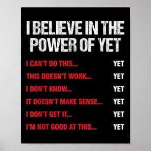 Affiche Encouragement Croit Au Pouvoir De Motivation