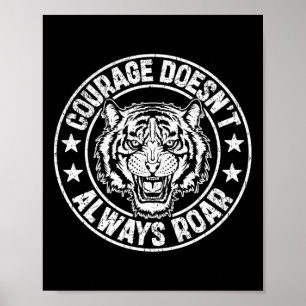 Affiche Encouragement de boxe Motivation Courage