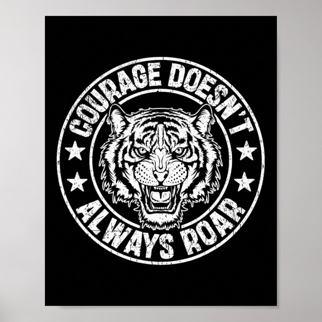Affiche Encouragement de boxe Motivation Courage  (Devant)