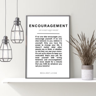 Affiche ENCOURAGEMENT Encourager