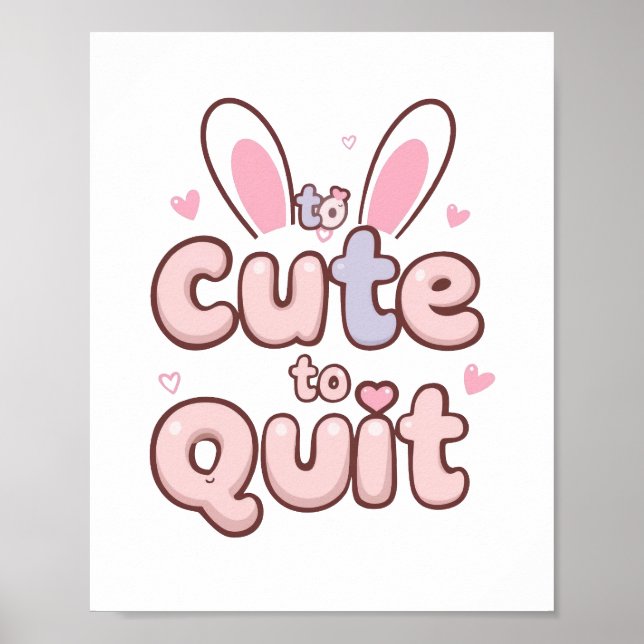 Affiche Encouragement Mignon et Ludique (Devant)