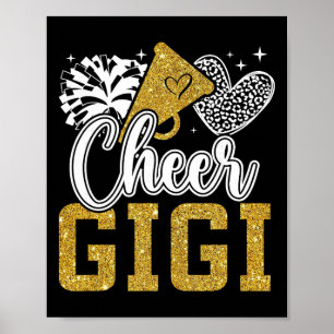 Affiche Encourager Gigi d'une meneuse de claque Gigi Grand