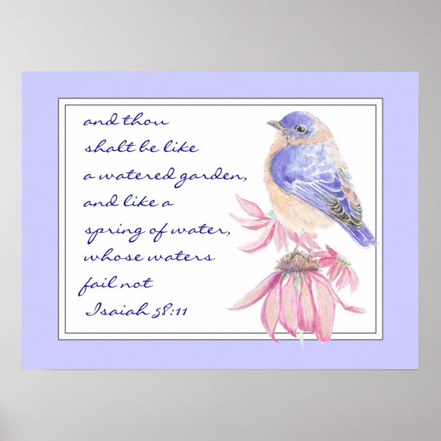 Affiche Encourager l'écriture prometteuse Isaiah Bluebird  (Devant)