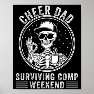 Affiche Encourager Papa Survivre au week-end de compétitio