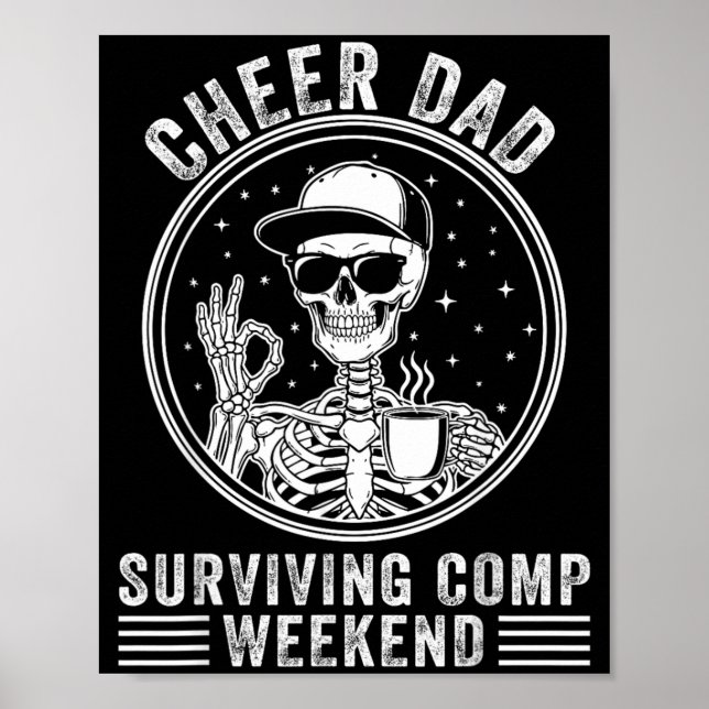 Affiche Encourager Papa Survivre au week-end de compétitio (Devant)