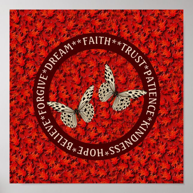 Affiche encouraging Words Affaire Leaves (Devant)