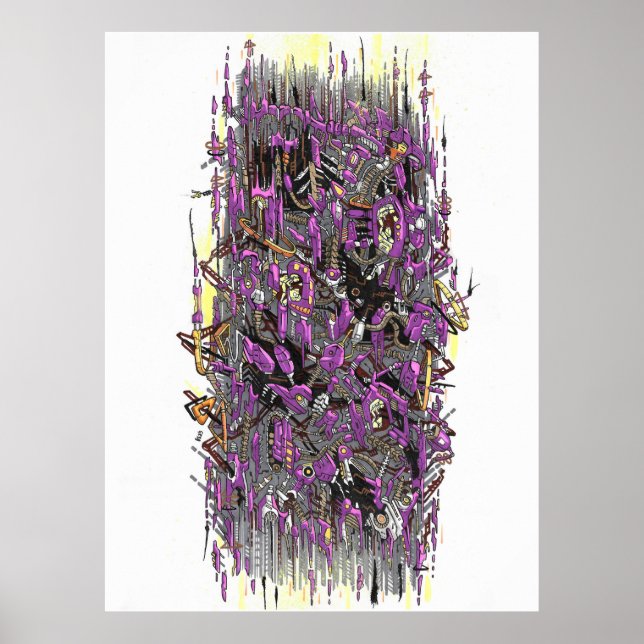 Affiche encre de tempête Techno (Devant)